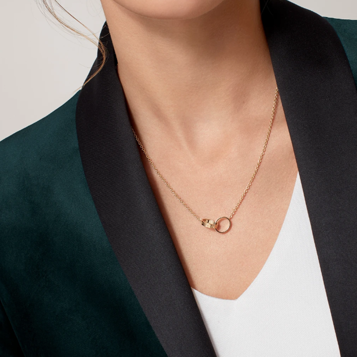 ETERNITY RING NECKLACE | ROSE GOLD
