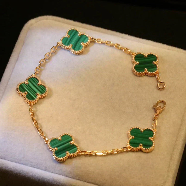 CLOVER LEAF BRACELET | EMERALD