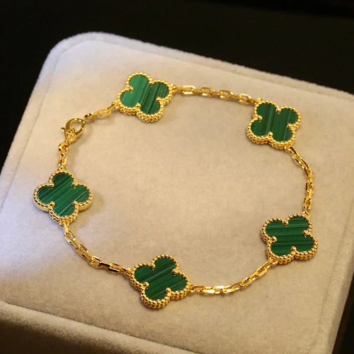 CLOVER LEAF BRACELET | EMERALD