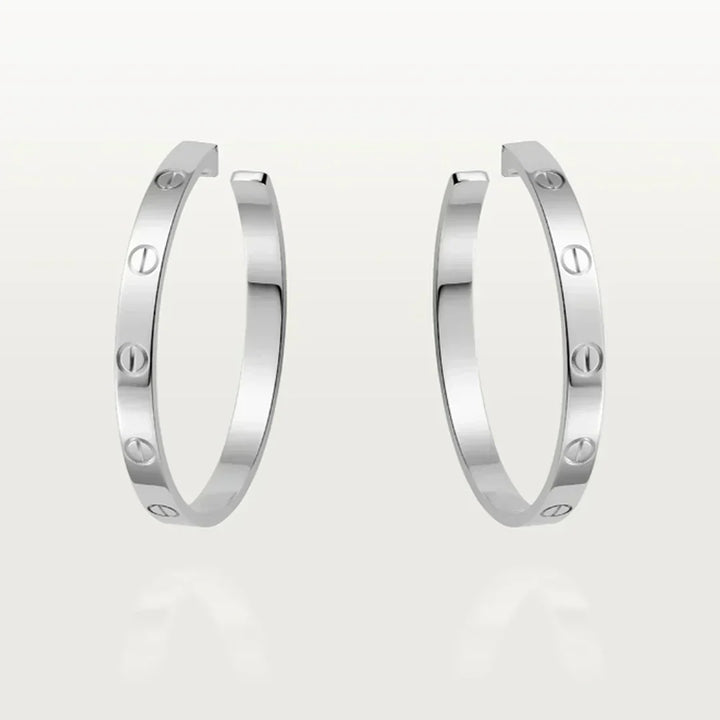 ETERNITY EARRINGS LARGE | SILVER