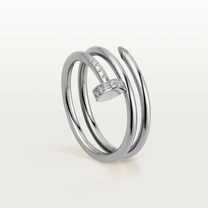 DOUBLE NAIL RING | SILVER