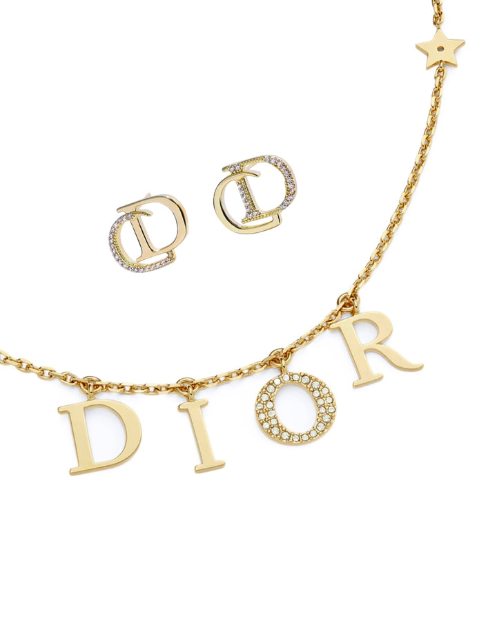 DC SET EARRINGS + NECKLACE | GOLD