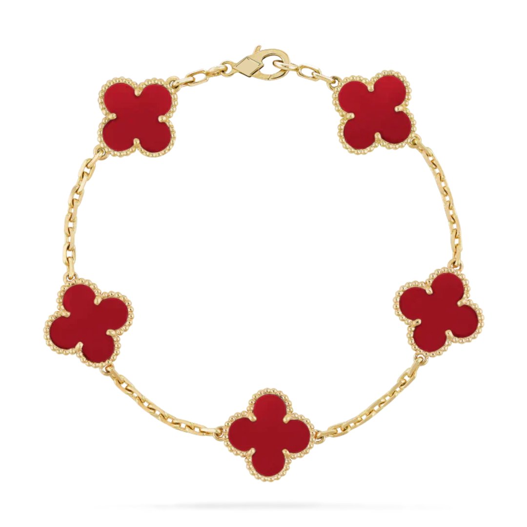 GOLD RED | STACKABLE BRACELET SET
