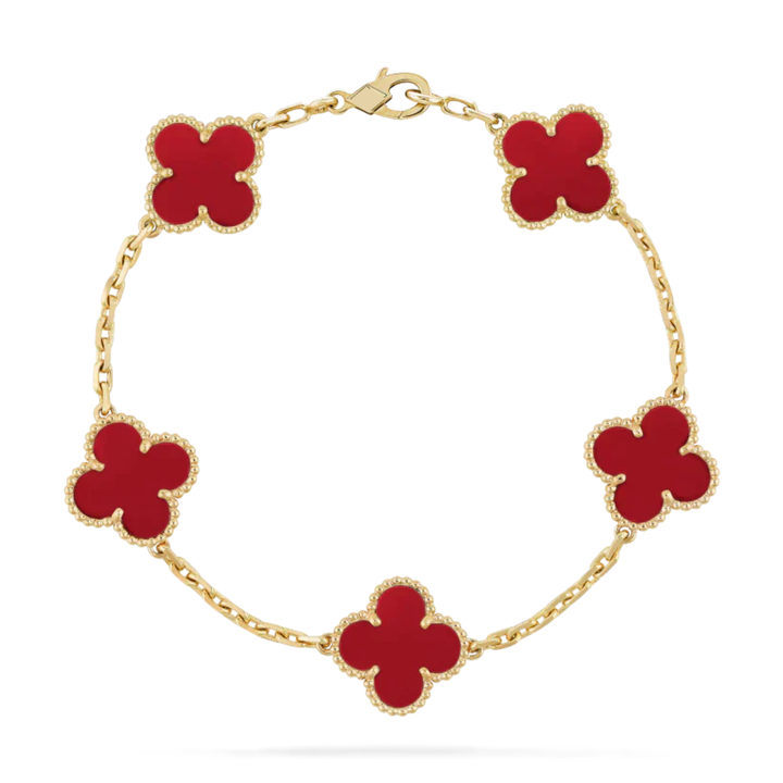 GOLD RED | STACKABLE BRACELET SET