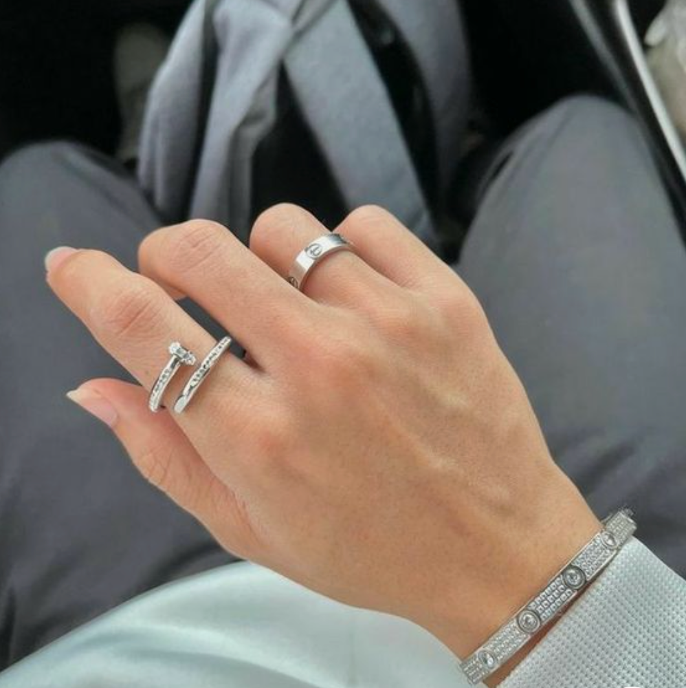 NAIL DELUXE RING | SILVER